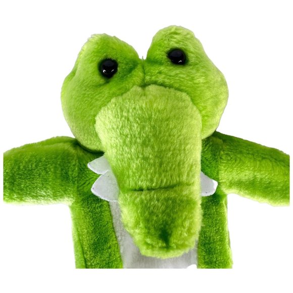 4 Hand Puppet Plush Pig Tiger Elephant Crocodile 8” Toy Stuffed Animal Set Lot - Picture 13 of 13